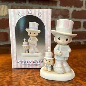 Precious Moments God Bless America Commemorative 1986 Limited Edition #102938